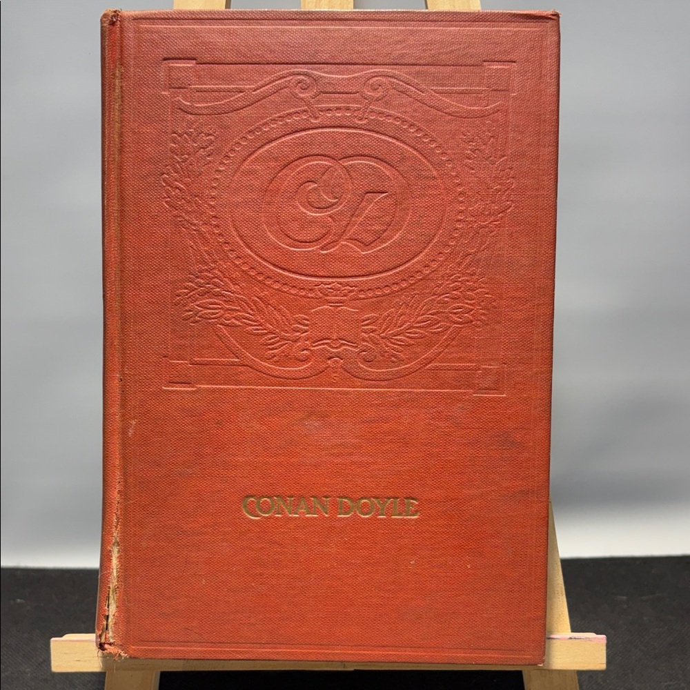 Vintage Red Conan Doyle Book hard cover